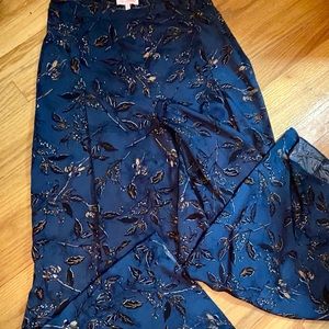 Front Slit Wide Leg Pants